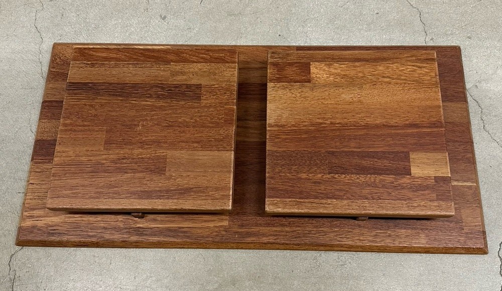 Handcrafted Solid Oak Vintage Folding Bench/Table, Circa 1970's
