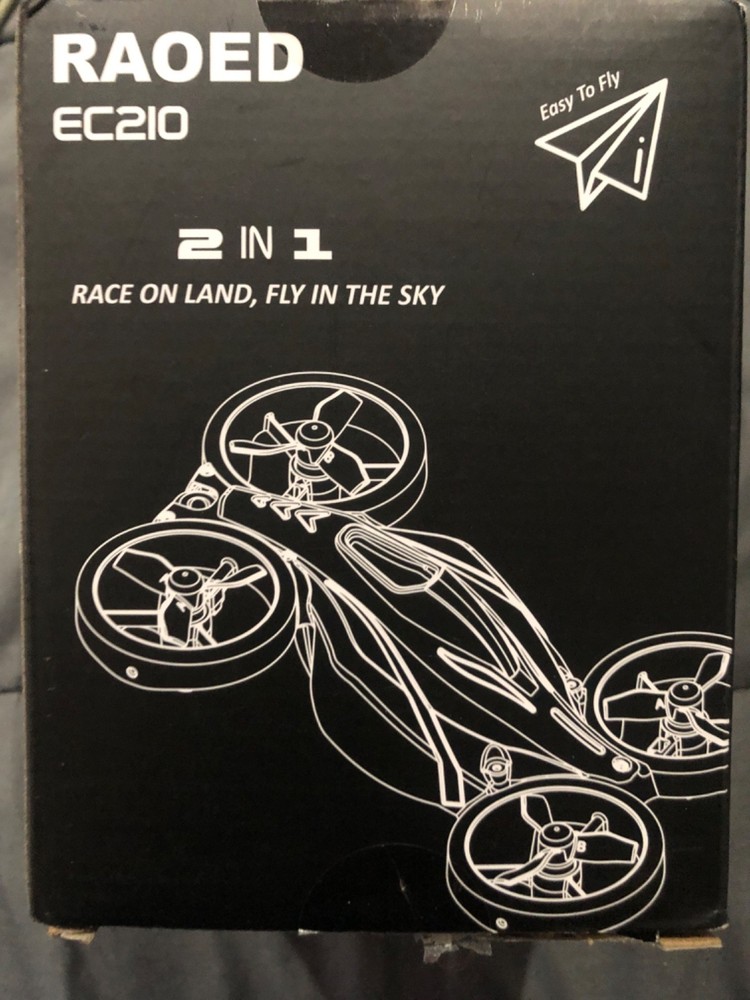 RAOED EC210 Blue Drone With Remote Controller 2 In 1