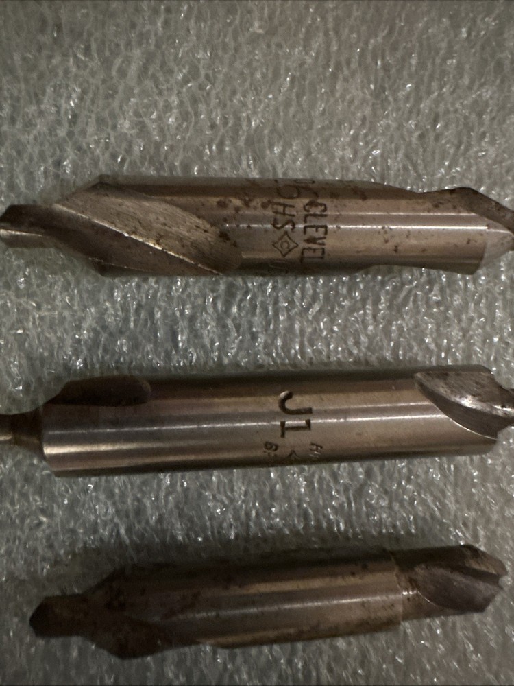 6 HSS Drill & Counter Sink Bits As Is 2 Broken Ends Needs Sharpening