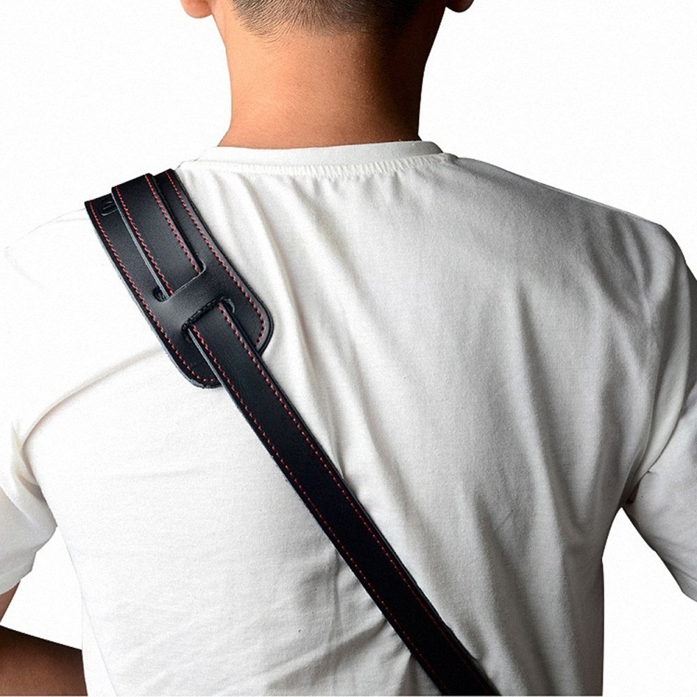 Nice Practical Classical Guitar Guitar Strap Heavy Duty Leather Useful