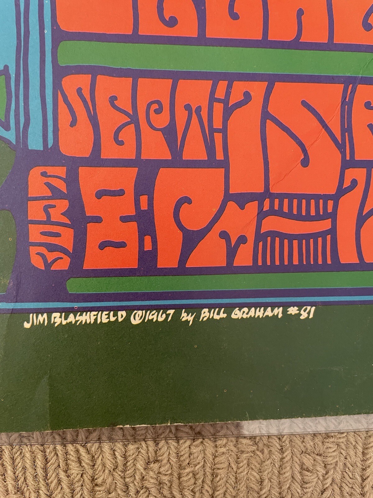 1967 Jefferson Airplane, Grateful Dead, HOLLYWOOD BOWL BG-81 Poster