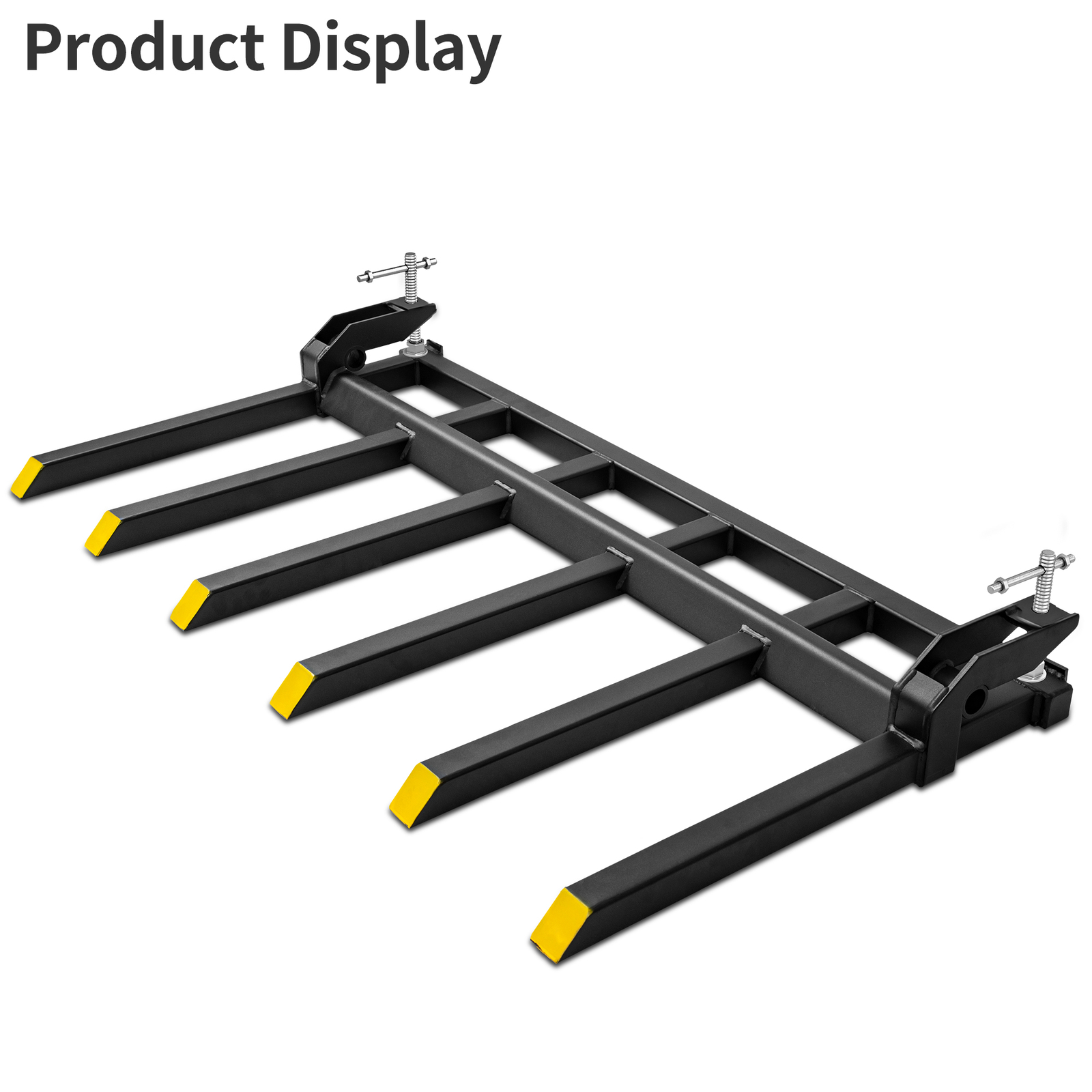 Clamp on Debris Forks 60" Bucket 4000 LBS Capacity Pallet Fork Bucket Attachment