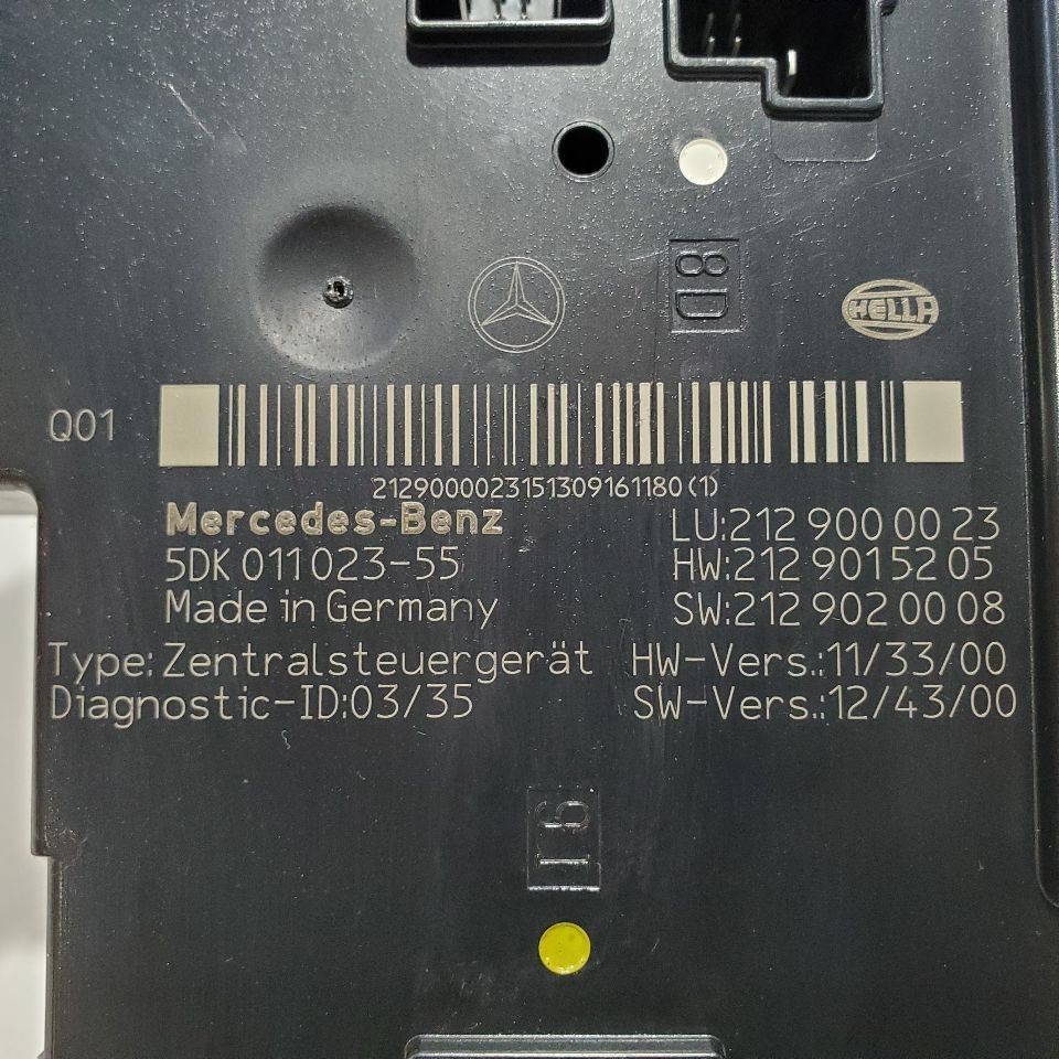 2014 Mercedes E550 OEM Rear Trunk Sam Module 5dk011023