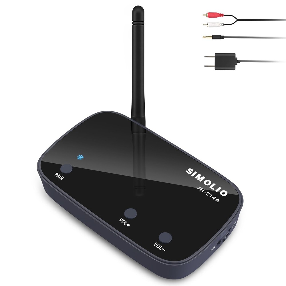 Long Range Bluetooth Audio Adapter, HiFi Wireless Adapter for Home Stereo/Wir...