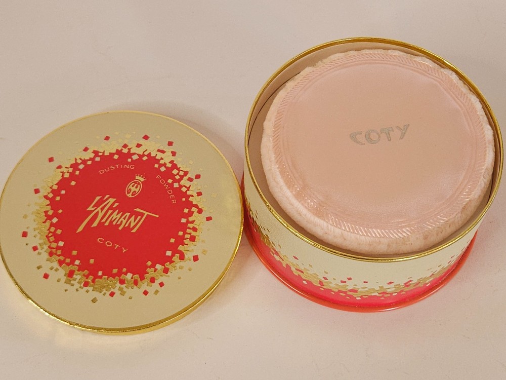 Vintage Coty L'Aimant Dusting Powder Vanity