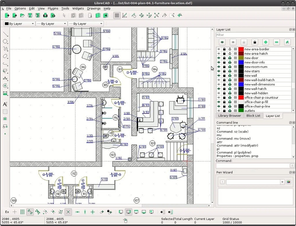 Libre Cad 2D - Computer Aided Design CAD Software Package for Windows on CD