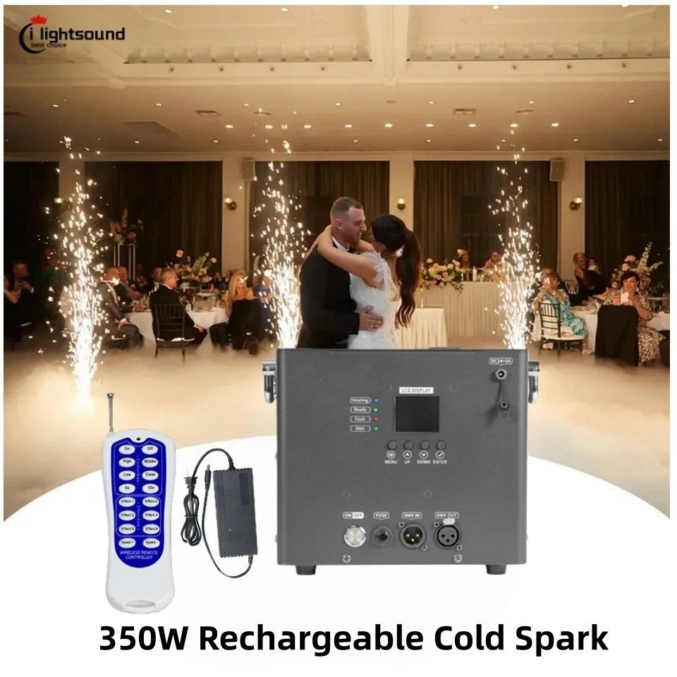 350W Mini Sparkler Firework Cold Spark Machine Battery Rechargeable sparkle