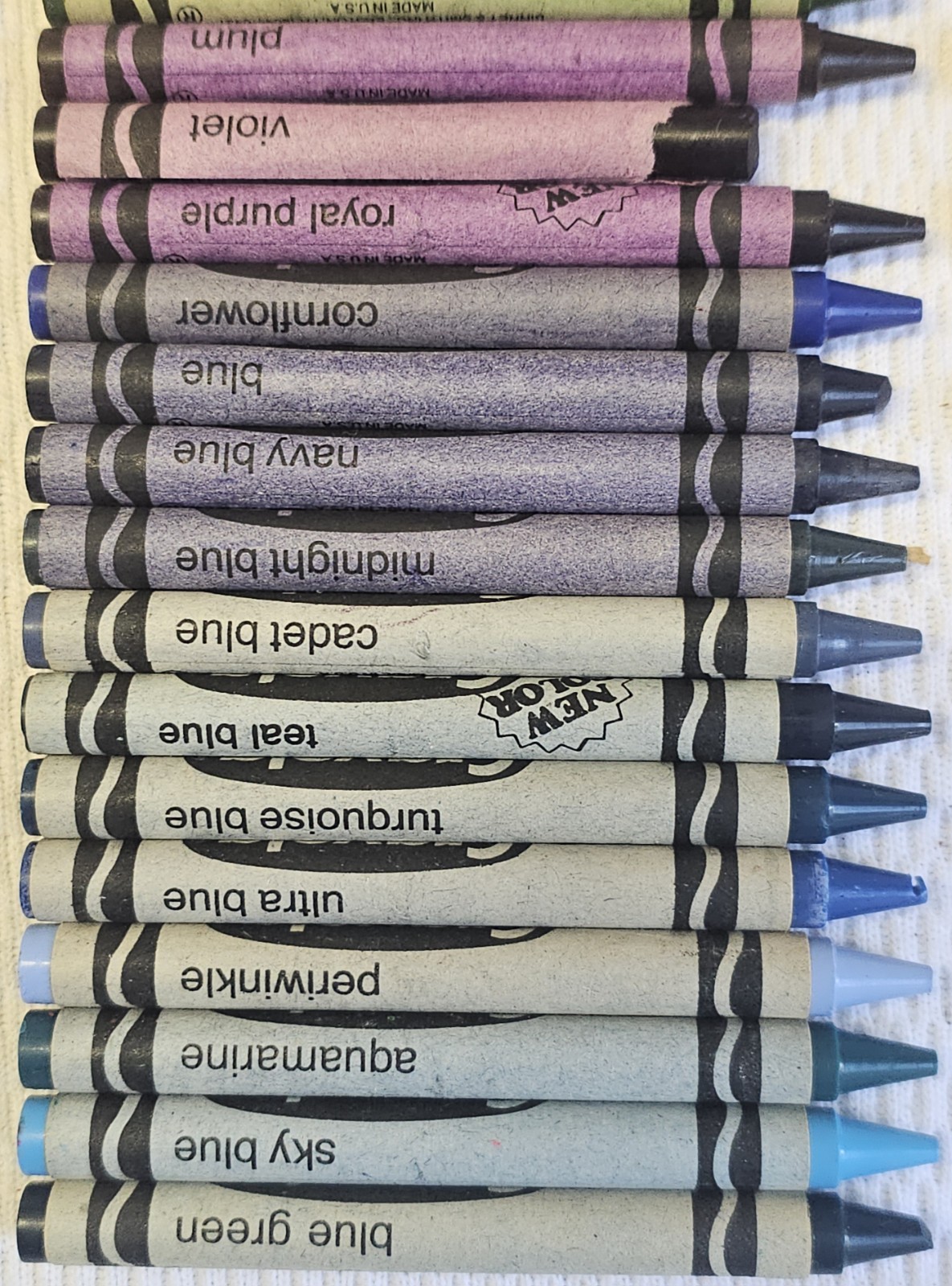 1990 Crayola Crayons 1st EVER Dandelion Cerulean + Indian Red Thistle Goldenrod