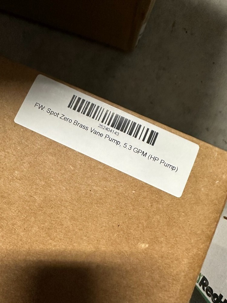 spot zero brass vane pump