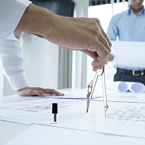 Pack Student Metal Compass Set for Geometry with Extra Lead Refills, Math 2