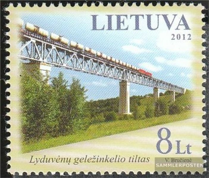 Lithuania 1115 MNH 2012 railway bridge