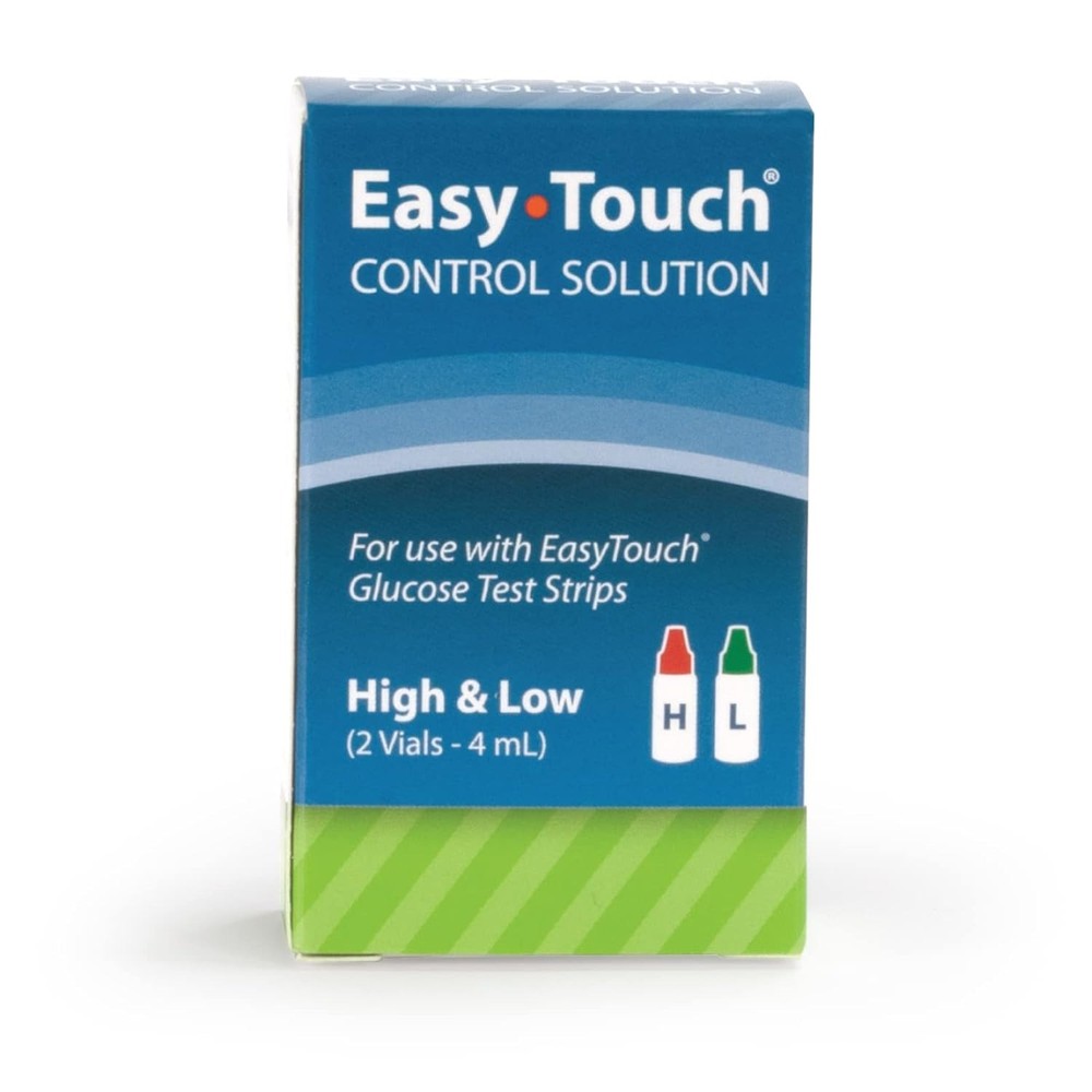 Easy Touch Control Solution Glucose 2 Vials (BOX DAMAGED NEW INSIDE) EXP 06/22