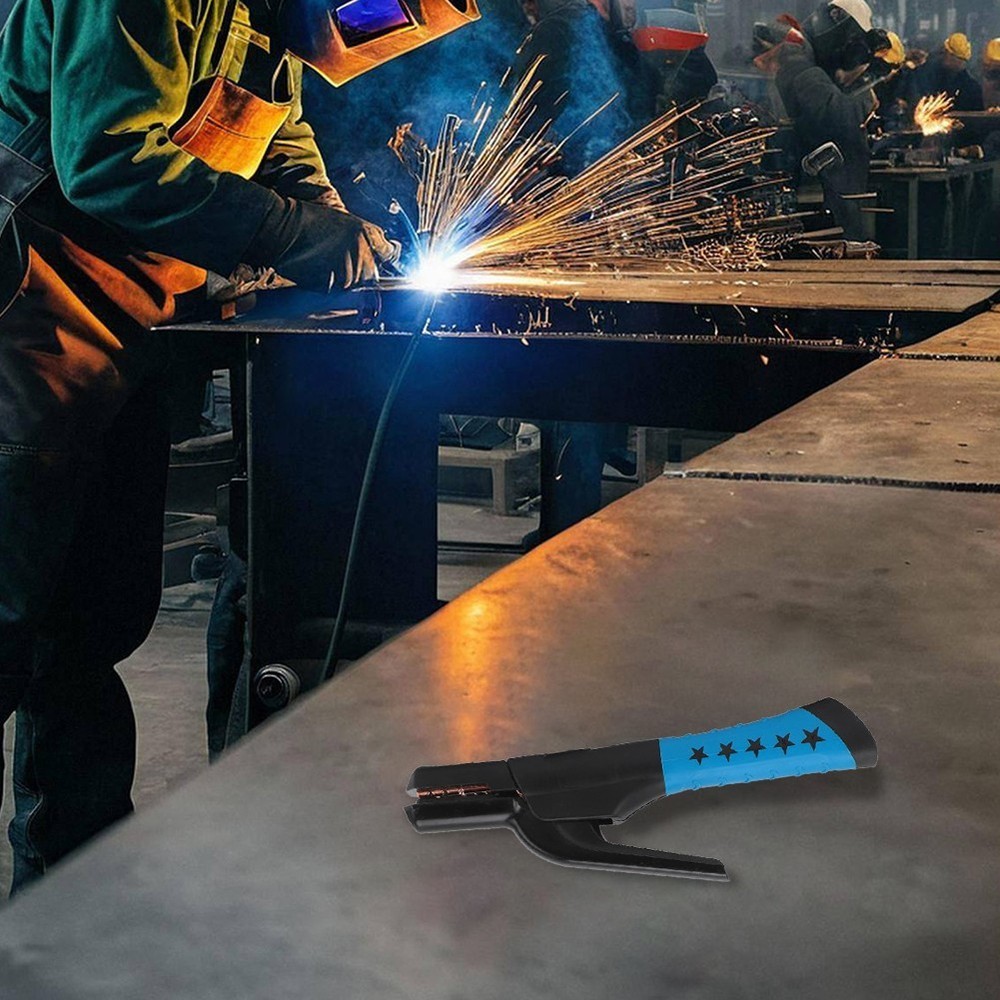 Electrode Holder 500A with Solid Jaw Mechanism for Safe Welding Work