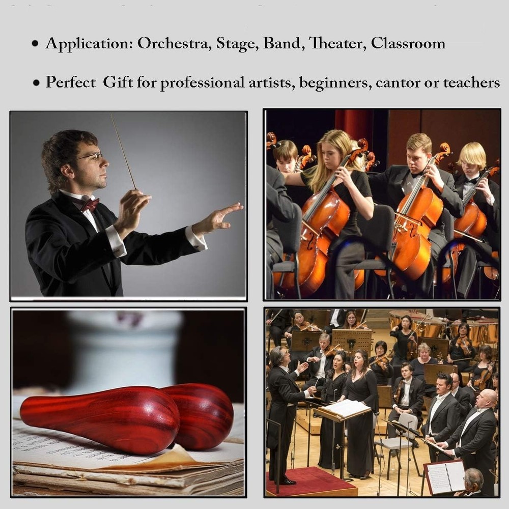 Durable Conducting Baton with Comfortable Wood Handle for Symphony Performances