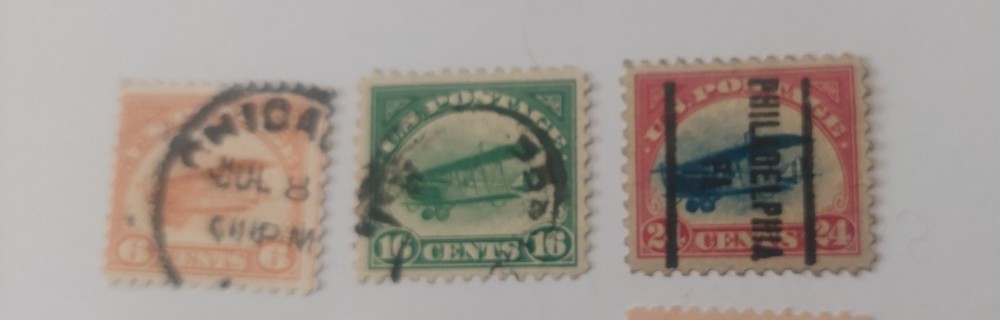 C1-C6 SET OF FIRST AIRMAILS USED