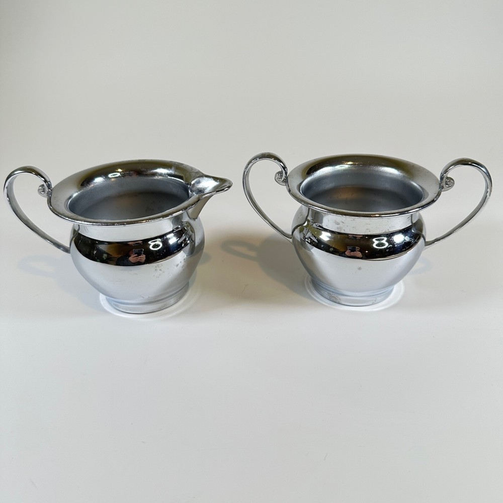 Farberware Teapot with Cream and Sugar Holders Vintage