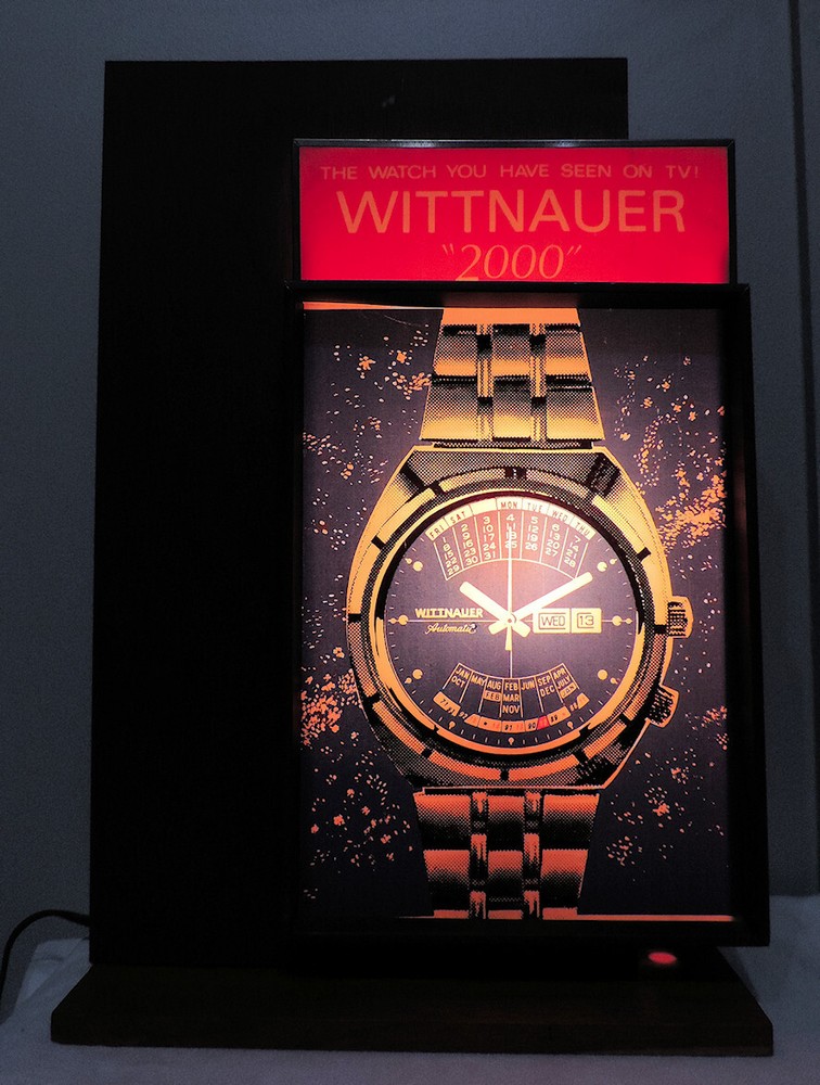 1970's Wittnauer 2000 Lighted Watch Store Display, Original Working Condition!