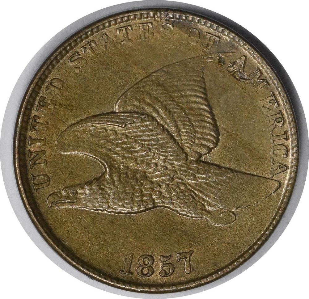 1857 Flying Eagle Cent Choice BU Uncertified #1056