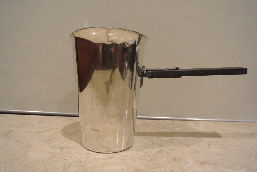 Vintage Academy Silver on Copper 17  Saucepan Warmer, Pitcher 5 Cups