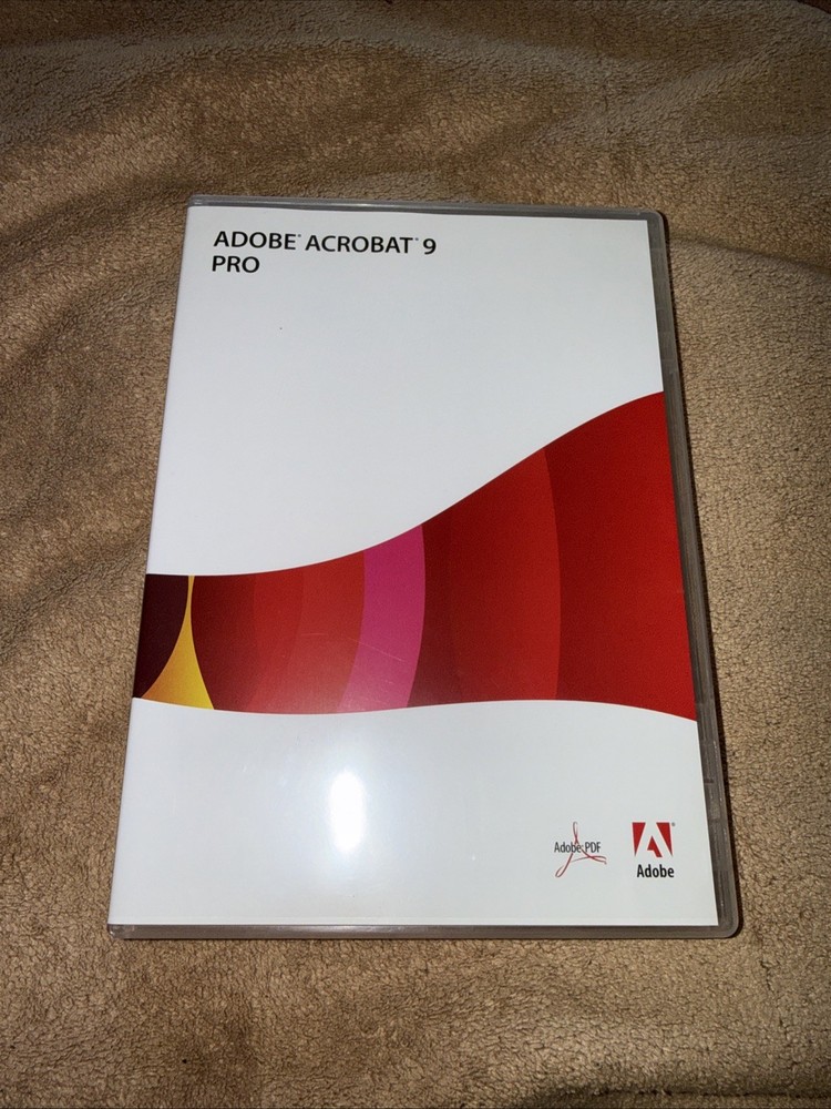 Adobe Acrobat 9 Pro for Windows w/ Serial Number