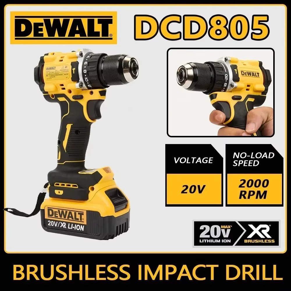 DEWALT DCD805 20V MAX Hammer drill / driver, 1/2" Brushless, NEW open box