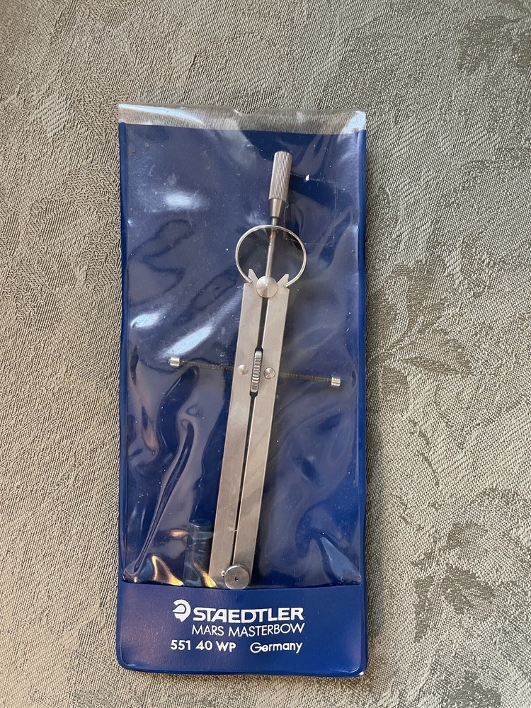 Vintage Staedtler Mars Masterbow 551 40 WP Germany Compass Drafting Tool