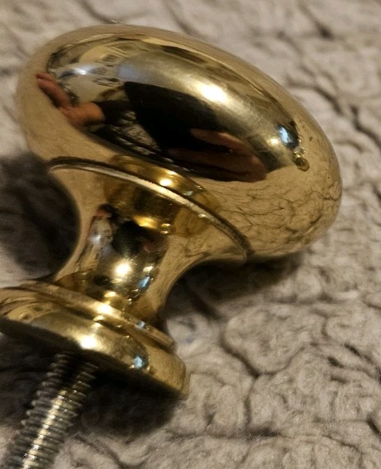 Brass Drawer Pull 1 1/4 Inches