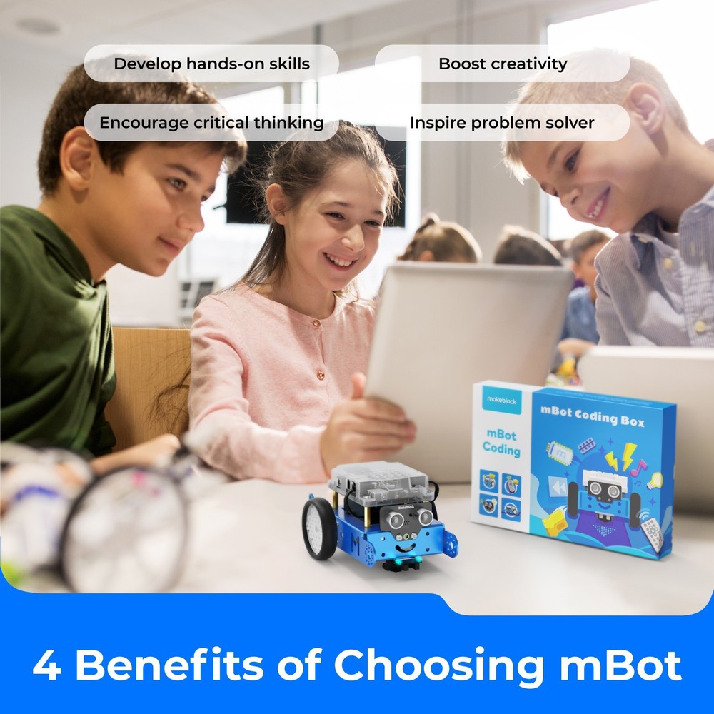 Makeblock mBot Robot Kit for Kids 8-12, Learn Coding with Scratch & Arduino