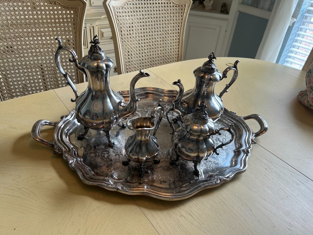 Silver Tea Set - Reed and Barton 1795 Winthrop 5 piece set