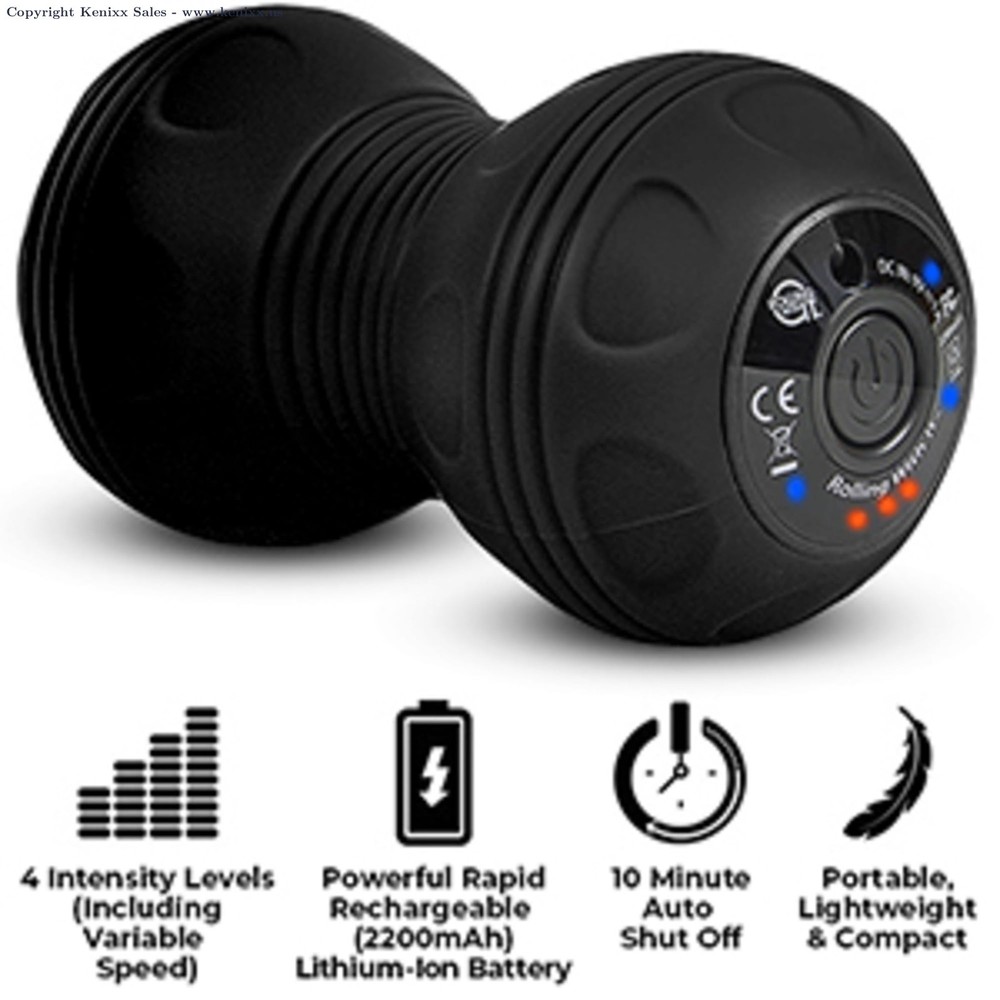 Vibrating Peanut Massage Ball - Deep Tissue Trigger Point Therapy, ... Fast Ship