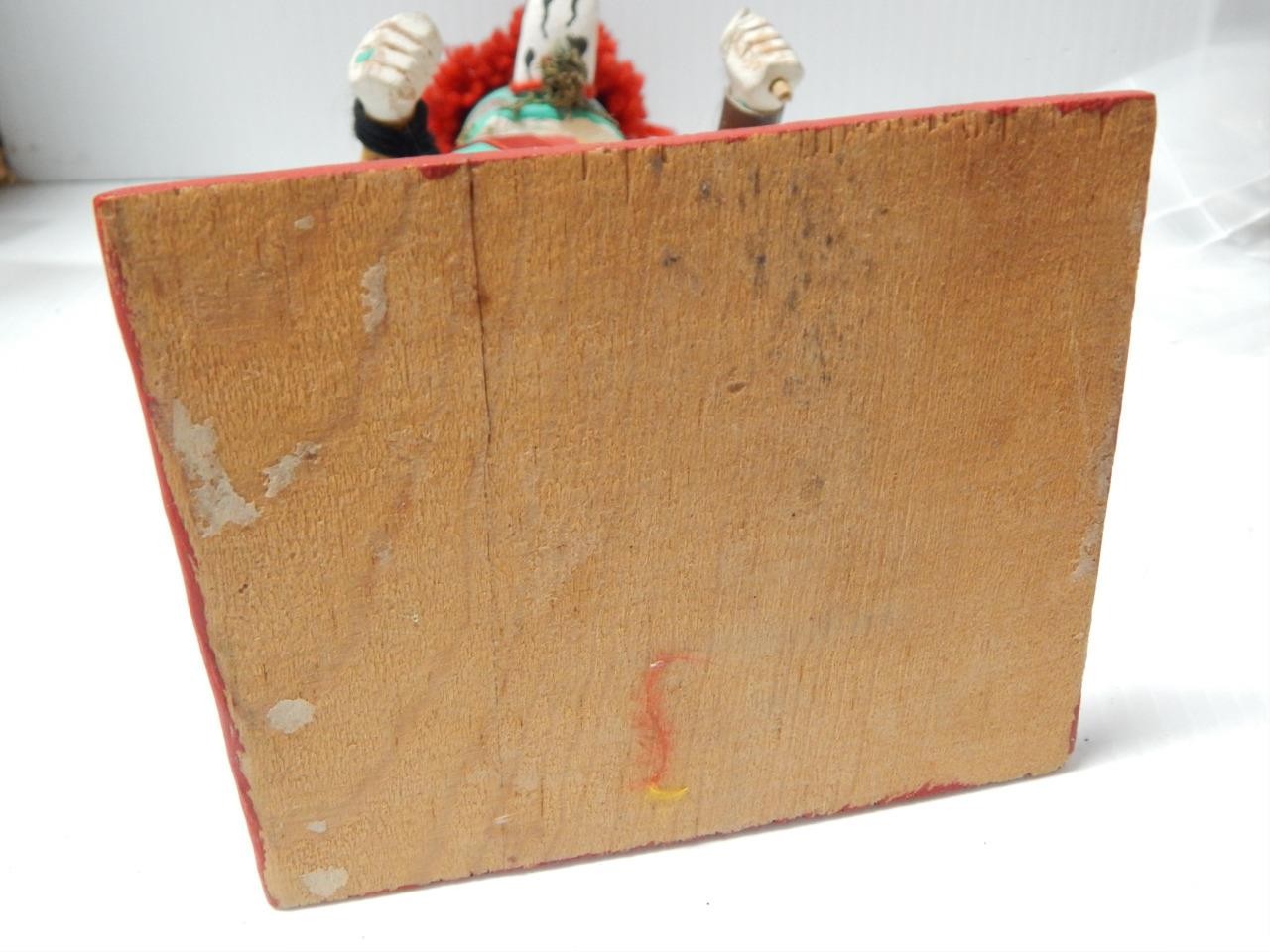 VINTAGE MID CENTURY HOPI PUEBLO INDIAN 9 5/8" t HAND CRVD COTTONWOOD KACHINA -