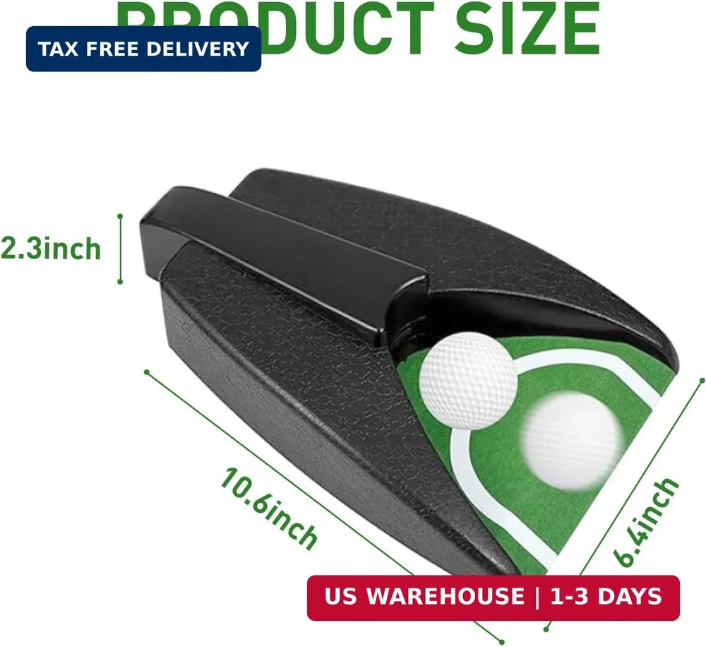 Golf Ball Return Putting Unit, Automatic Return Machine, Indoor Golf Putting Hol