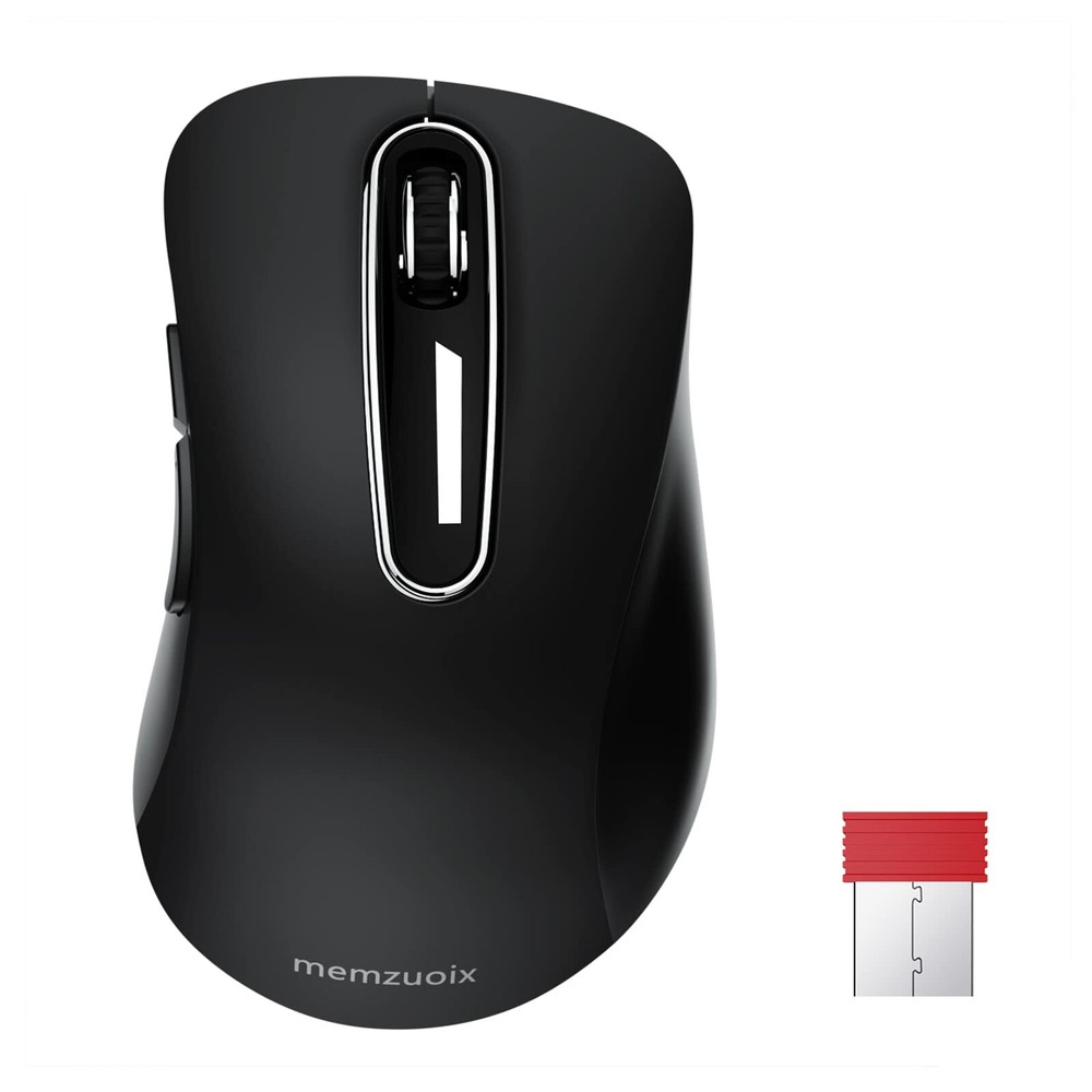 2.4G Wireless Mouse 1200 DPI Computer Wireless Mouse with USB Receiver Portab...
