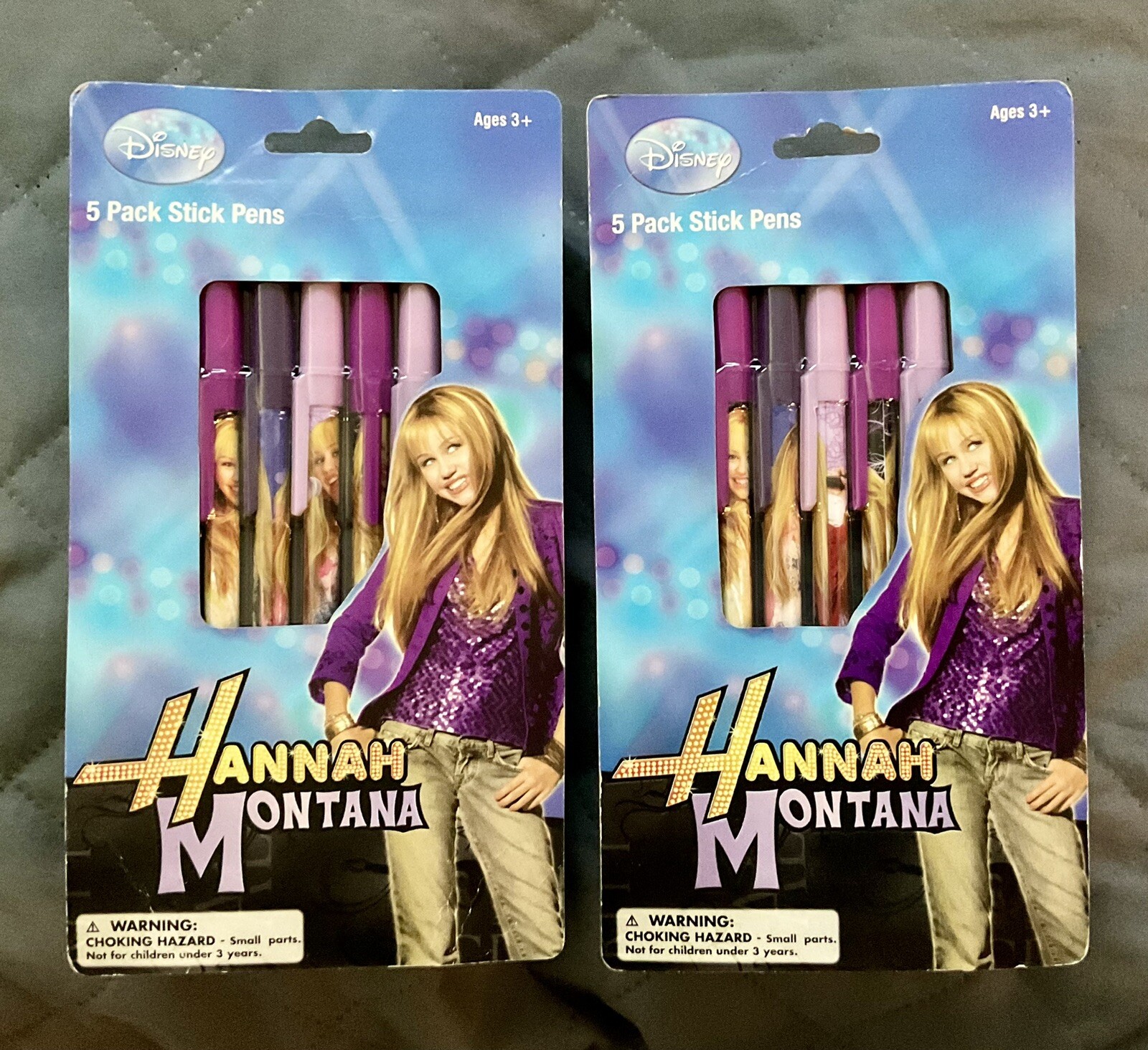 Disney’s HANNAH MONTANA 5 Pack Stick Pens NATIONAL DESIGN #7700D l👀k