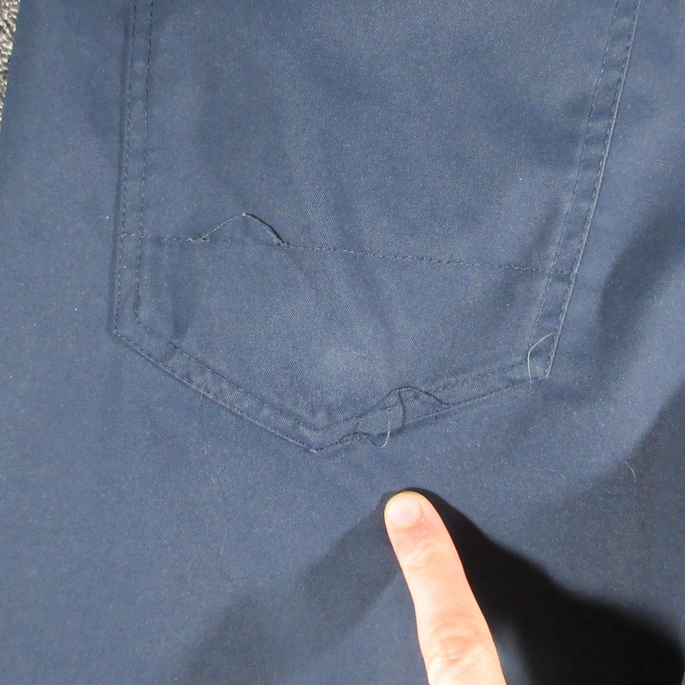 TravisMathew Pants Mens 32 Blue Golf Performance Stretch Flat Front Polyester