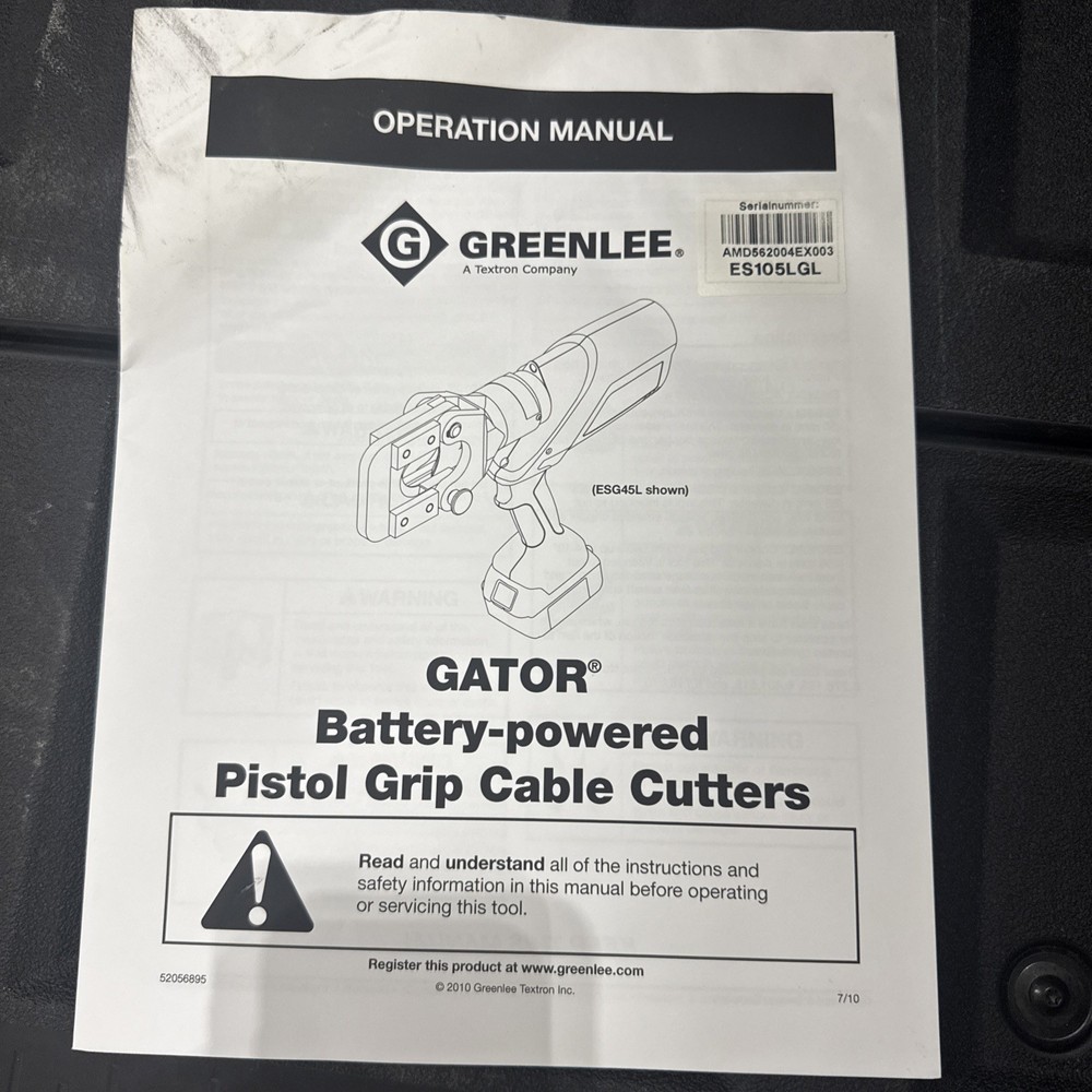 Gator Batter Powered Pistol Grip Cable Cutters