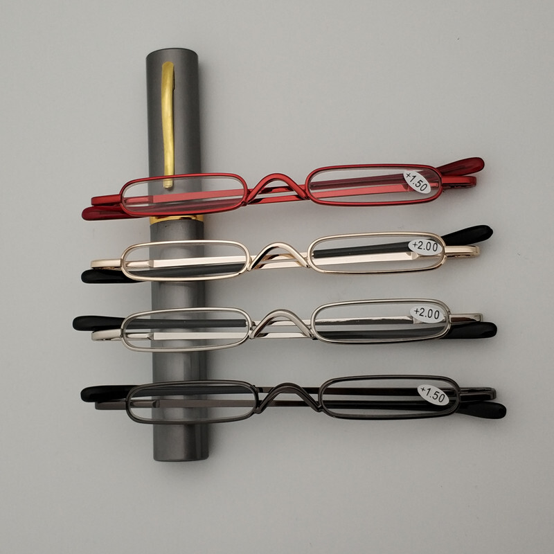 Mini Metal Reading Glasses Reader Portable Small Eyeglass +1.0 1.5 1.75 2.0 2.5