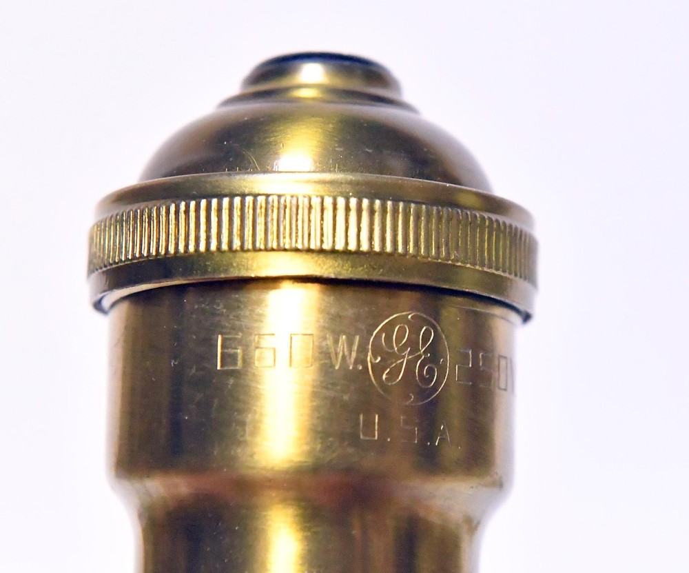 GE BRASS FAT BOY SOCKET SCREW TOP UNO THREAD