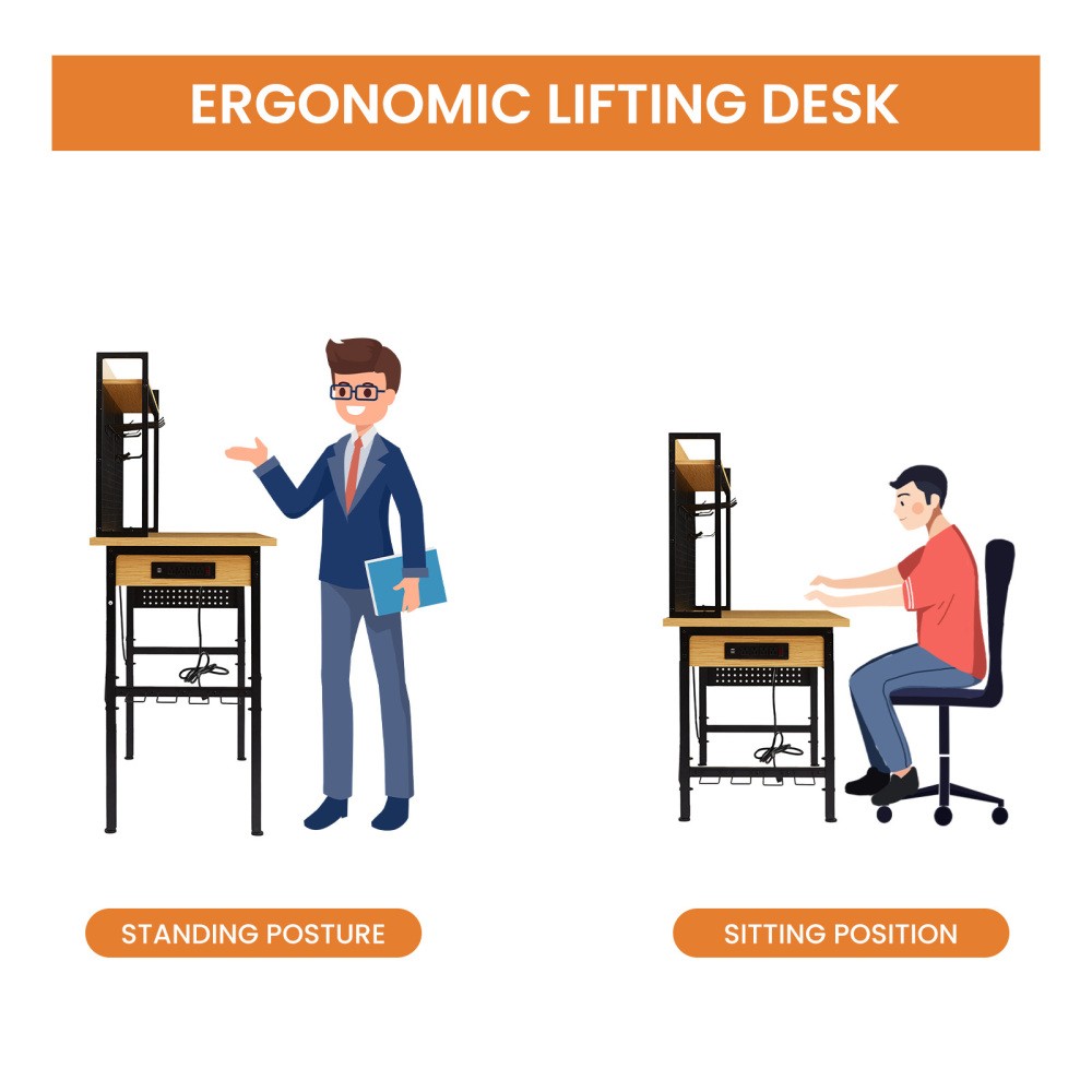 48'' Adjustable Workbench 1600lb Capacity W/Pegboard/Wheels/AC-USB Garage
