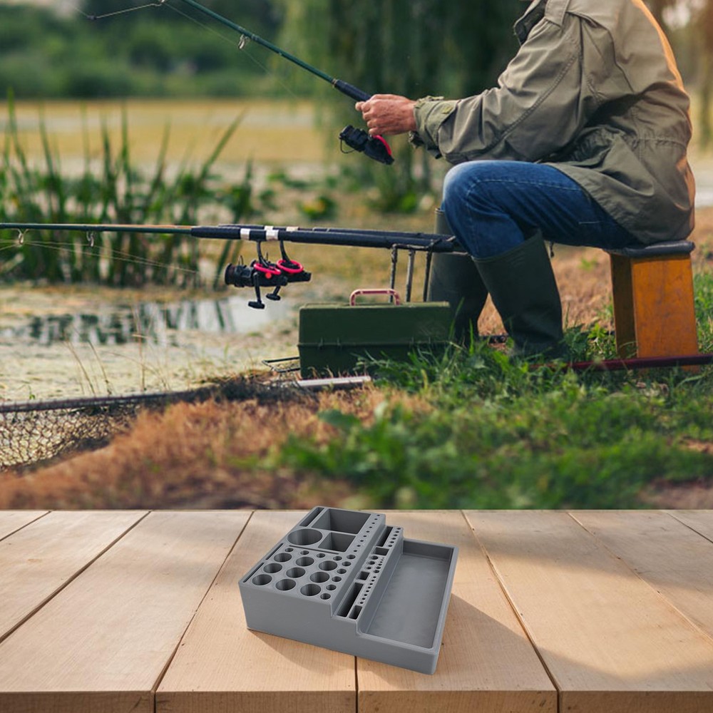 Fly Tying Materials Storage Holder with Compact Design for Easy Handling