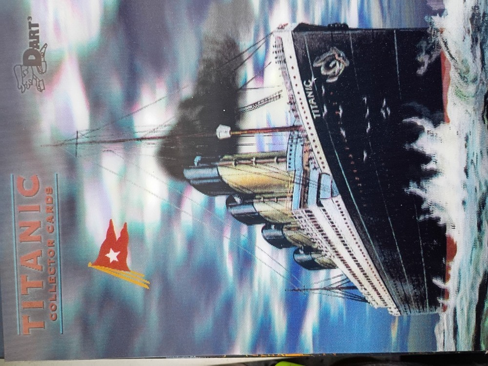 titanic collectors card