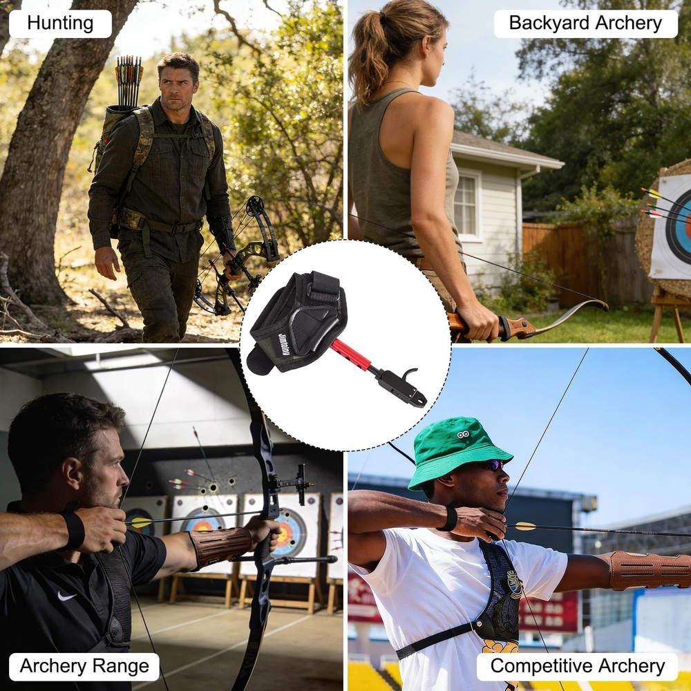 Archery Bow Release, Professional Wrist Strap Releases Aid for Compound Bow T...