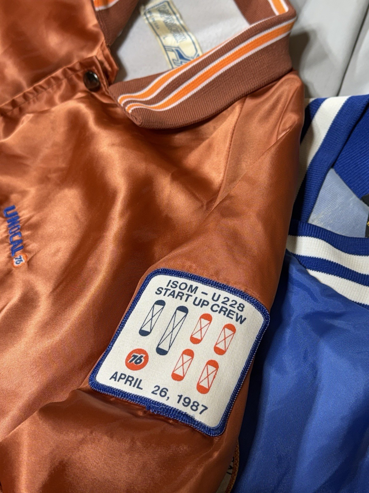 11 Lot Vintage Jackets Unocal 76 San Francisco Refinery Oil Gas Petroleum Larry