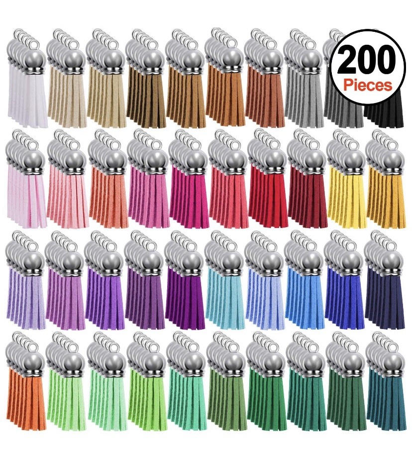 200 pieces keychain tassles