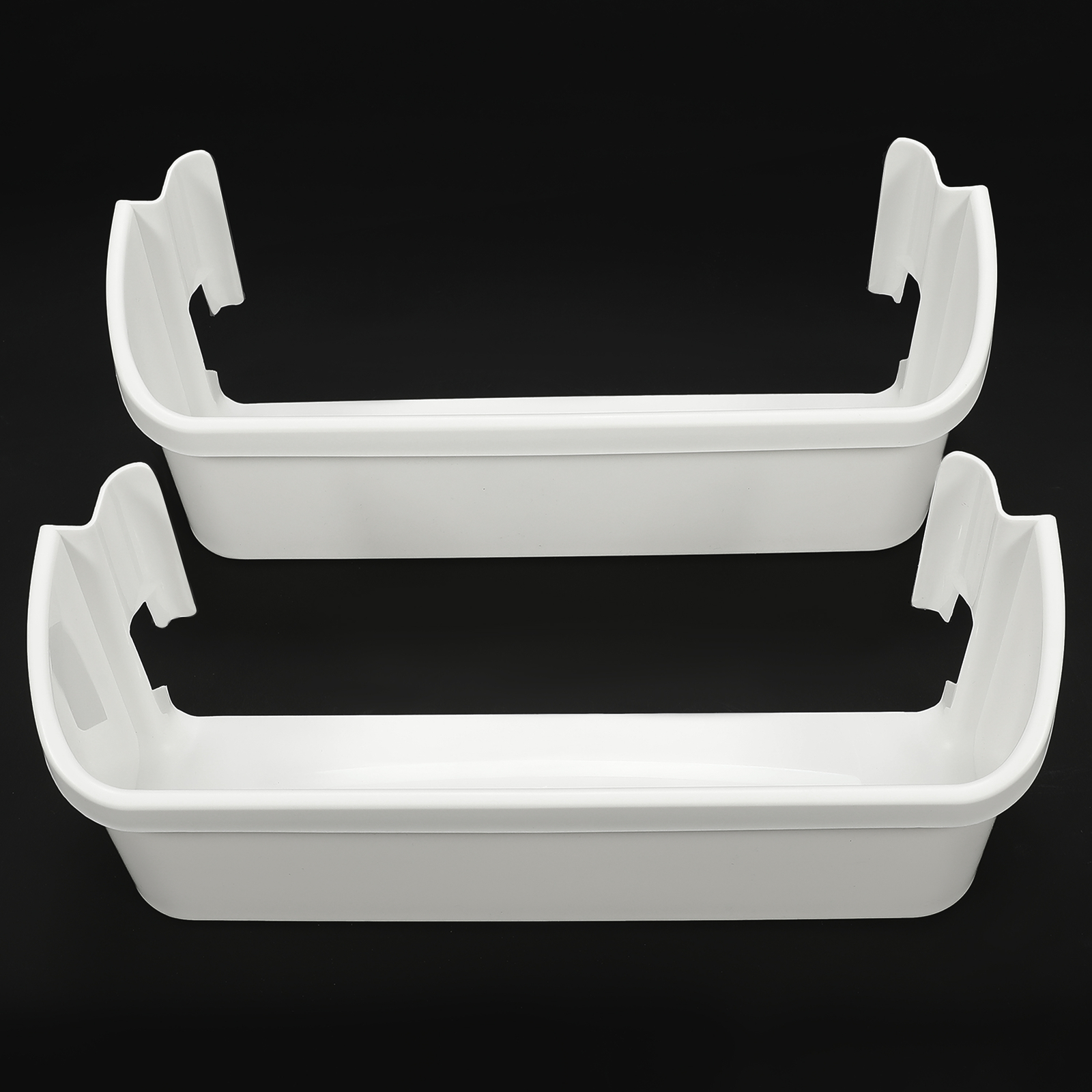 2-Pack 240323001 Door Bin Shelf White Lower ABS For Frigidaire Refrigerator
