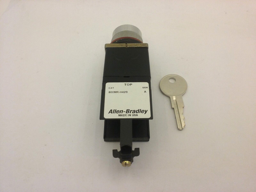 ALLEN BRADLEY 800MR-H42B SELECTOR SWITCH SPRING RETURN OPERATOR SER.A NNB