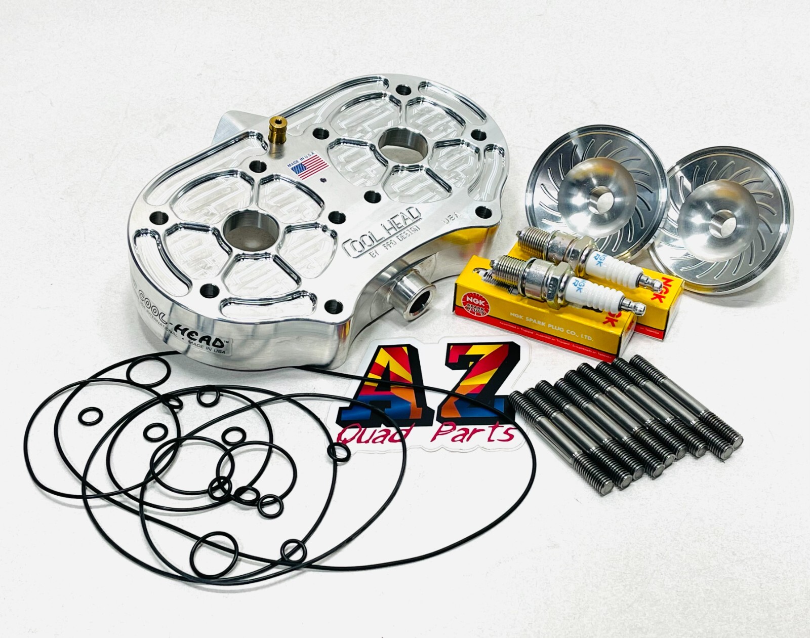 Yamaha Banshee Billet Pro Design Cool Head W/ 20cc 20 Domes O-rings Studs ORings