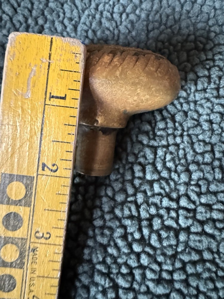 Antique Victorian Brass Oval Door Knobs Shield & Belt Garter Design