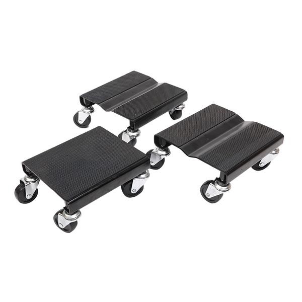 3pcs Snow Mobile Dolly Black