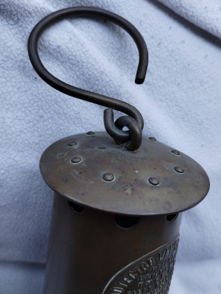 Protector Lamp MINING Lighting A-1 Eccles Manchester HISTORY Miners Lamp TORCH